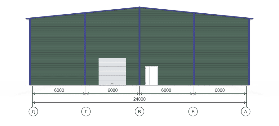 96s12p1zcotkflhn4g10h5p0m5uio1ja Быстровозводимый цех с кран-балкой 24 м х 60 м, S=1440 кв.м — изображение 5