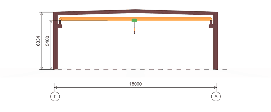 a0ti1byavwtejk45iv5ab42s53h5uyjp Теплый склад с кран-балкой 18 м х 36 м, S=648 кв.м — изображение 2