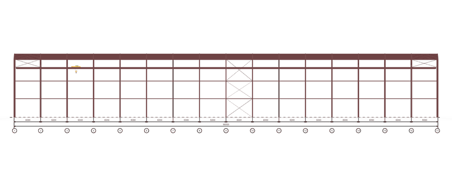 swb47wqlcqcl3wn4et003x7ah2tpb5sn Каркас производственного цеха с кран-балкой 24 м х 96 м, S=2304 кв.м — изображение 3
